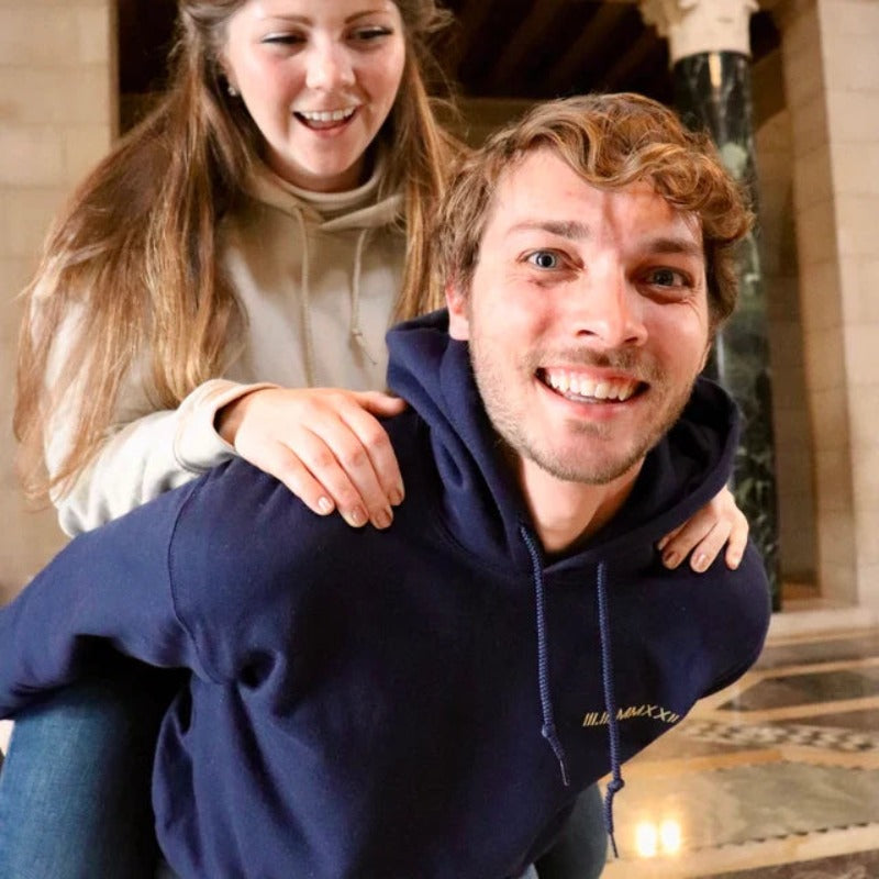 Personalised Couples Clothing with Roman Numeral Date