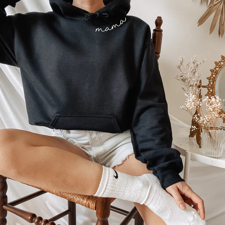 Personalised Sweatshirt with Names on the Sleeve