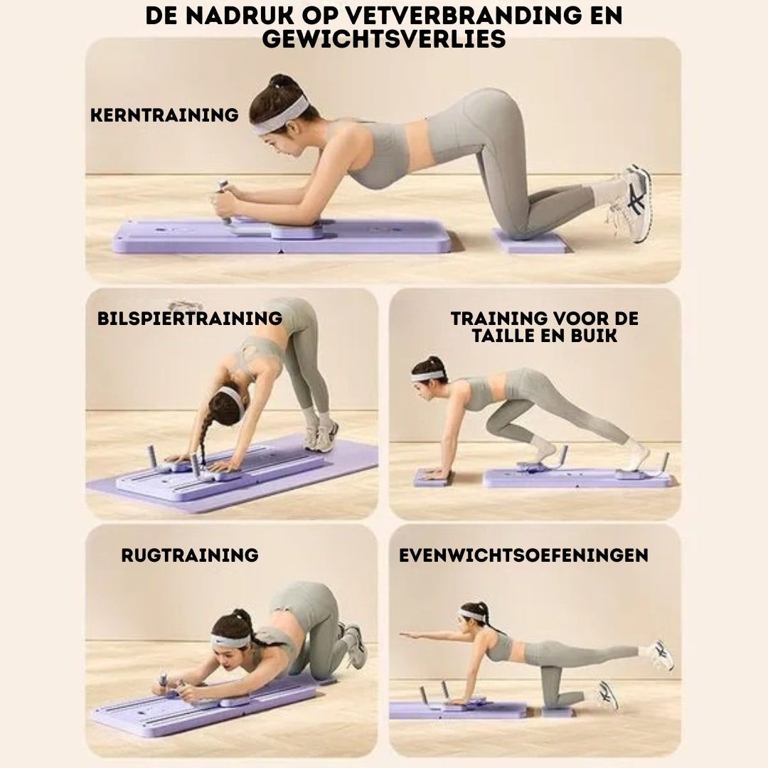 Pilates Board - Complete Full-Body Workout for Home | CoreFlex