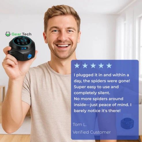 Plug-In Ultrasonic Spider Repeller, Chemical-Free