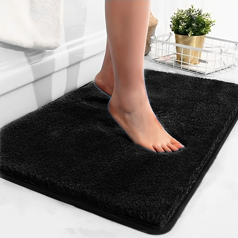 Plush Bath Mat with Non-Slip Backing – Quick-Drying and Absorbent