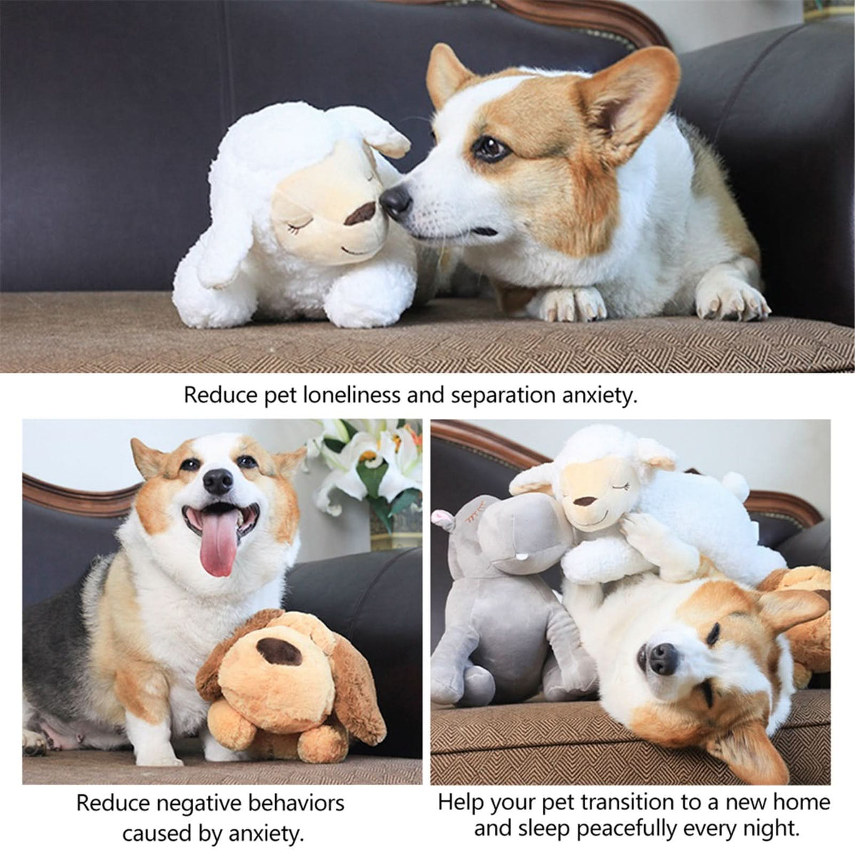 Plush Puppy with Soothing Heartbeat
