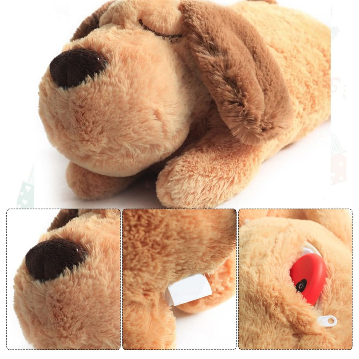 Plush Puppy with Soothing Heartbeat