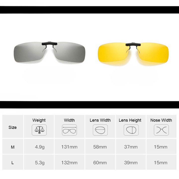 Polarized Clip-On Sunglasses
