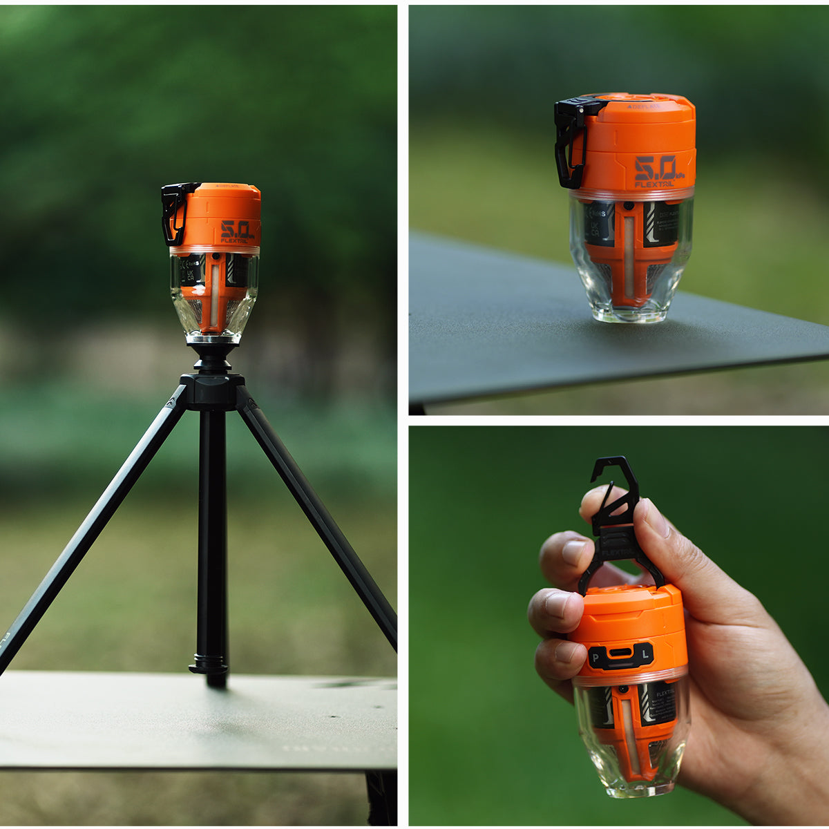 Portable 2-in-1 Pump with LED Light