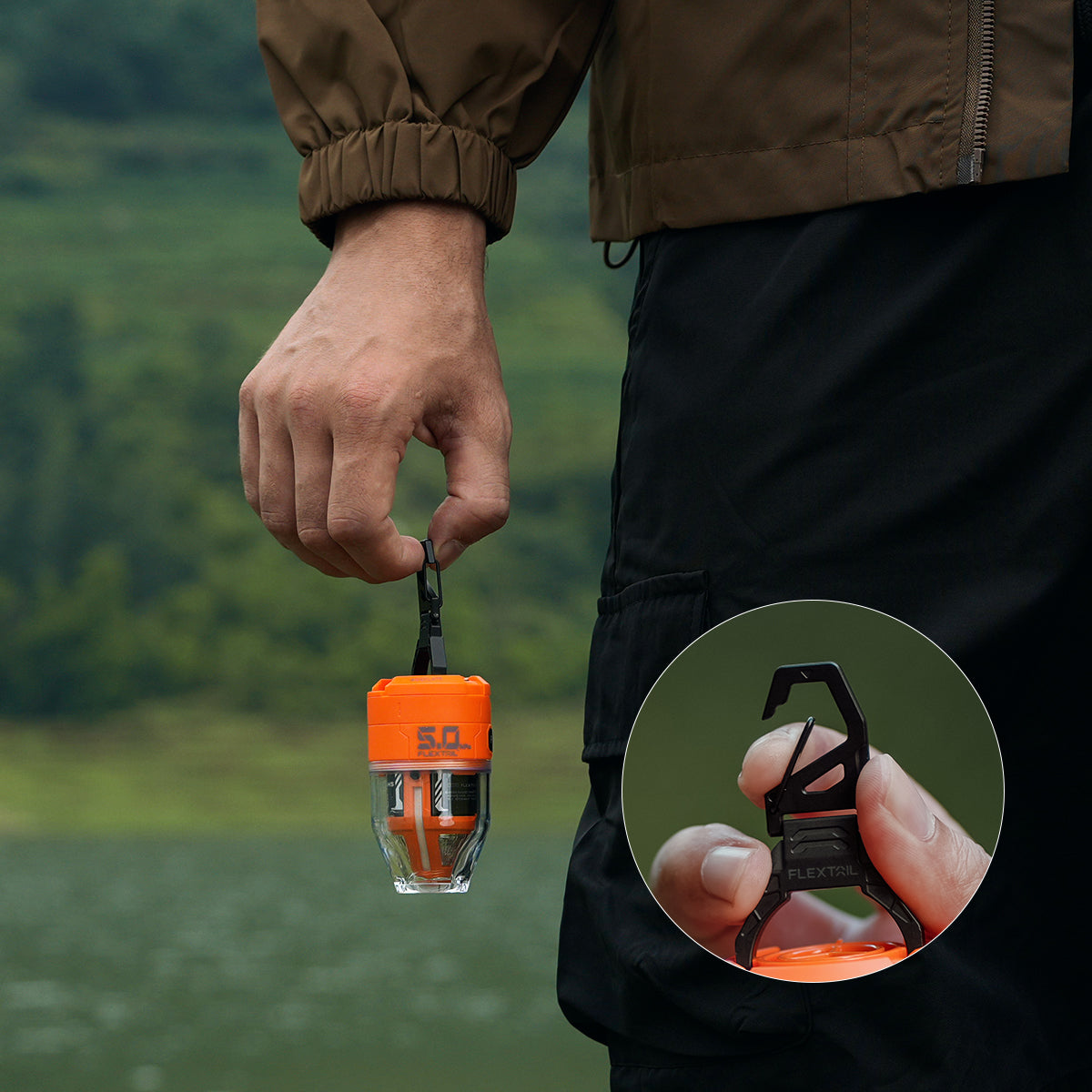 Portable 2-in-1 Pump with LED Light