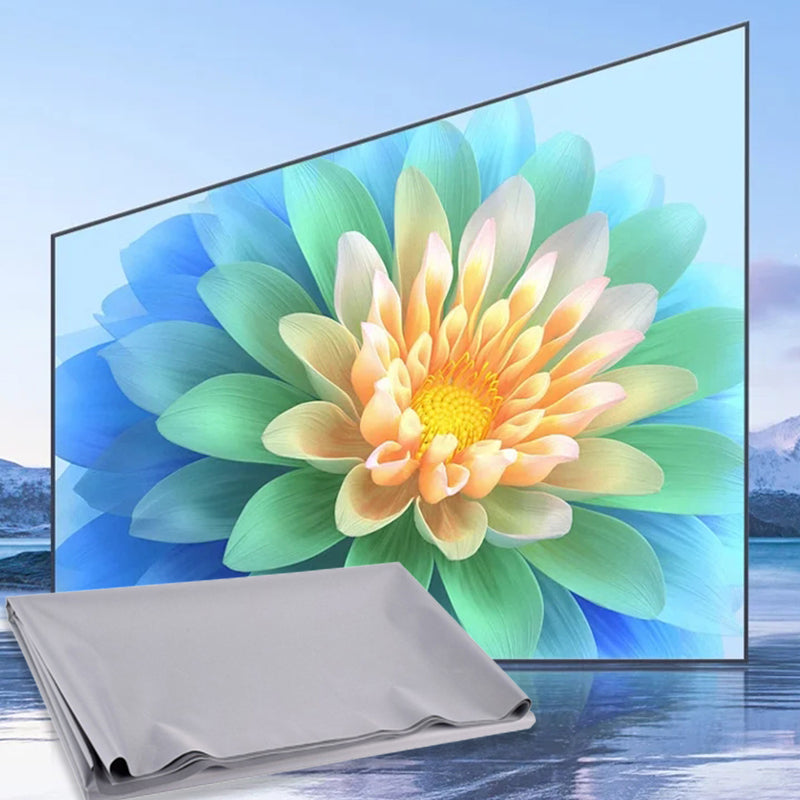 Portable 4K Folding Projection Screen with Anti-Light Surface