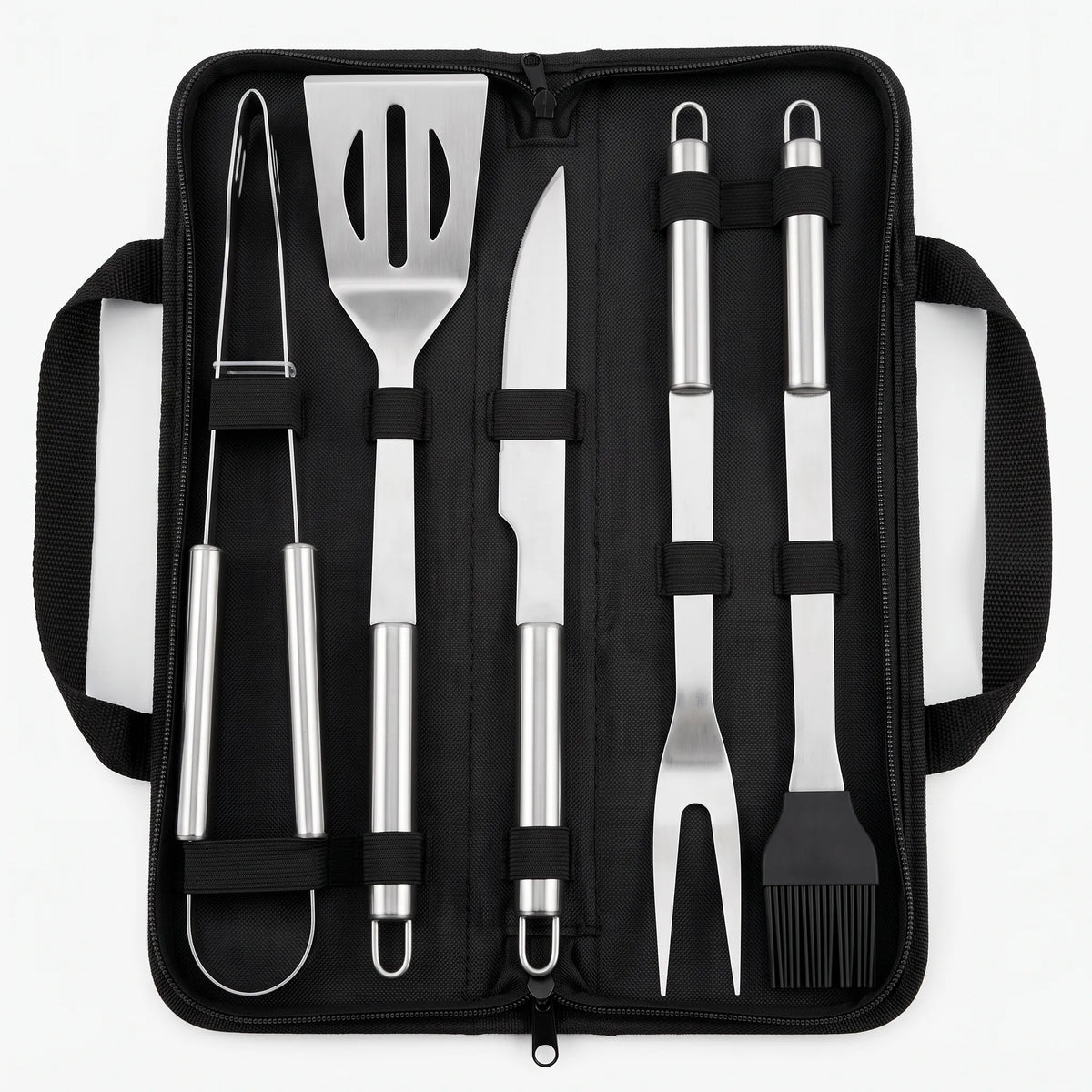 Portable BBQ Tool Set for Outdoor Grilling