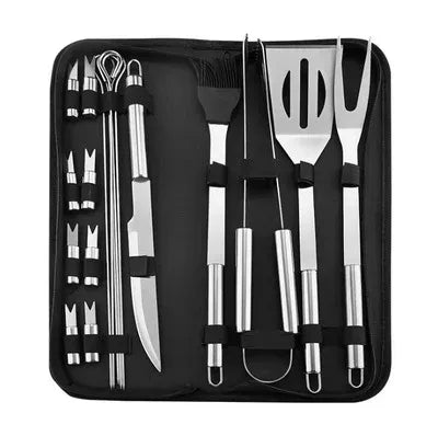 Portable BBQ Tool Set for Outdoor Grilling