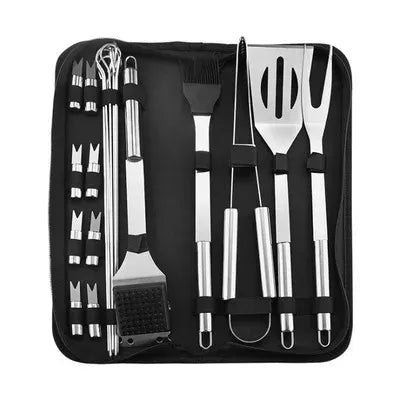 Portable BBQ Tool Set for Outdoor Grilling