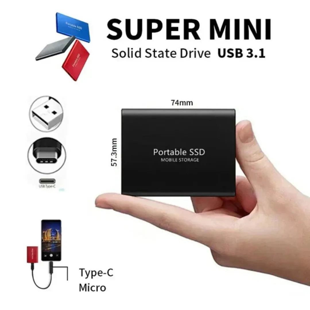 Portable External SSD - Ultra-Fast Storage on the Go