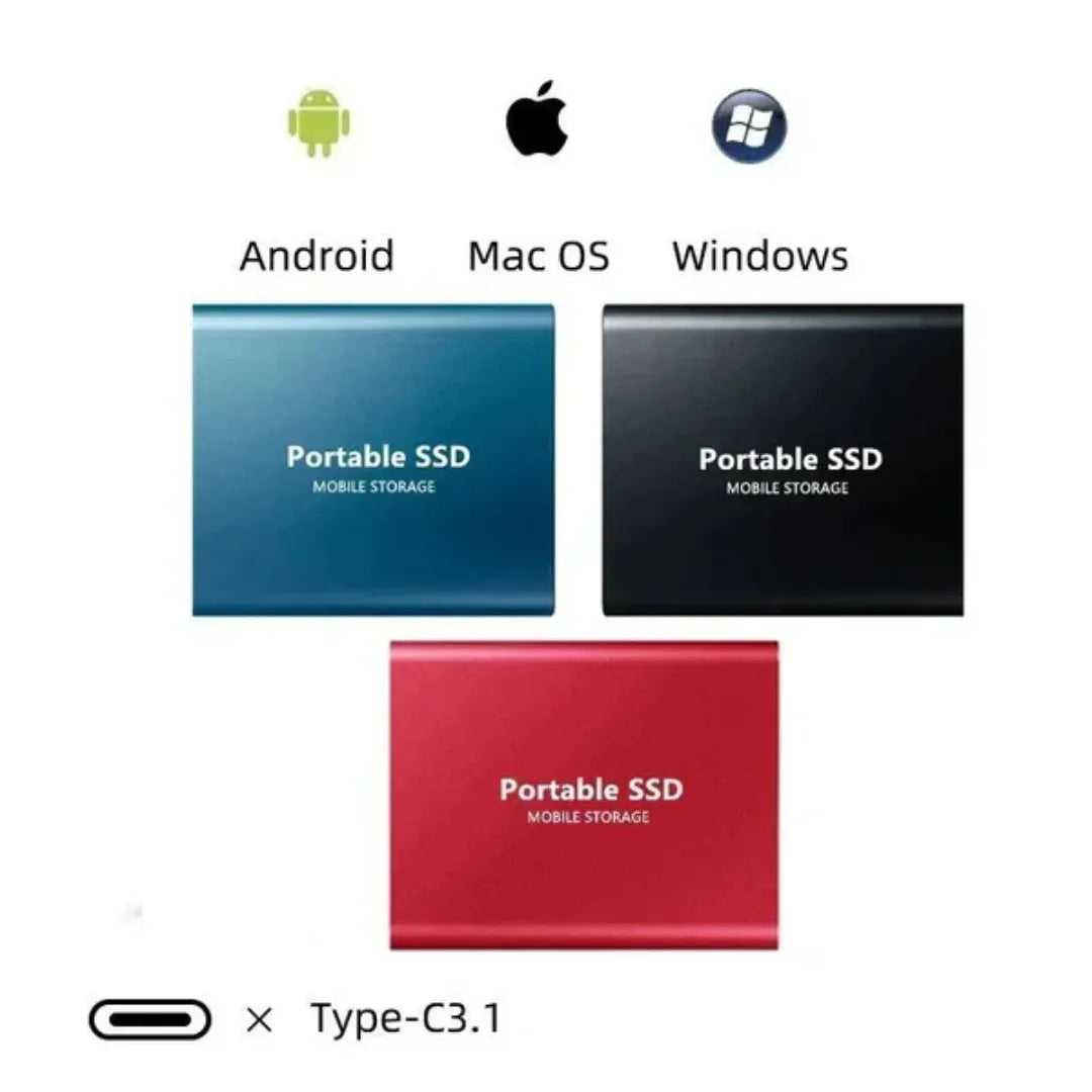 Portable External SSD - Ultra-Fast Storage on the Go