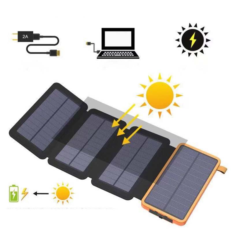 Portable, Foldable, and Waterproof Solar Power Bank