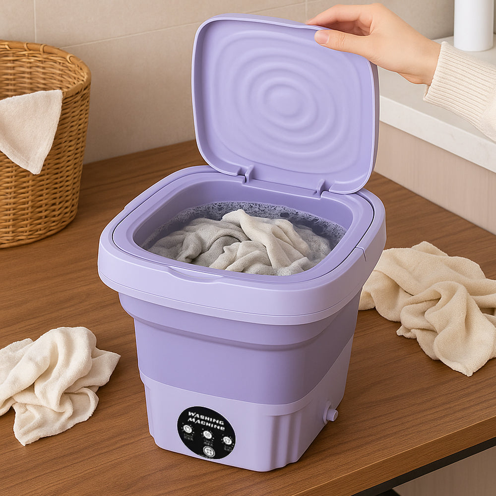 Portable Foldable Washing Machine with Drying Function