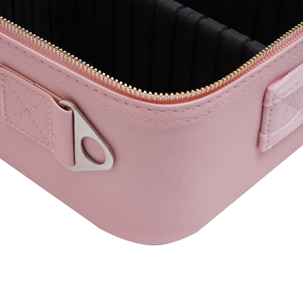 Portable Travel Makeup Case with LED Light and Mirror