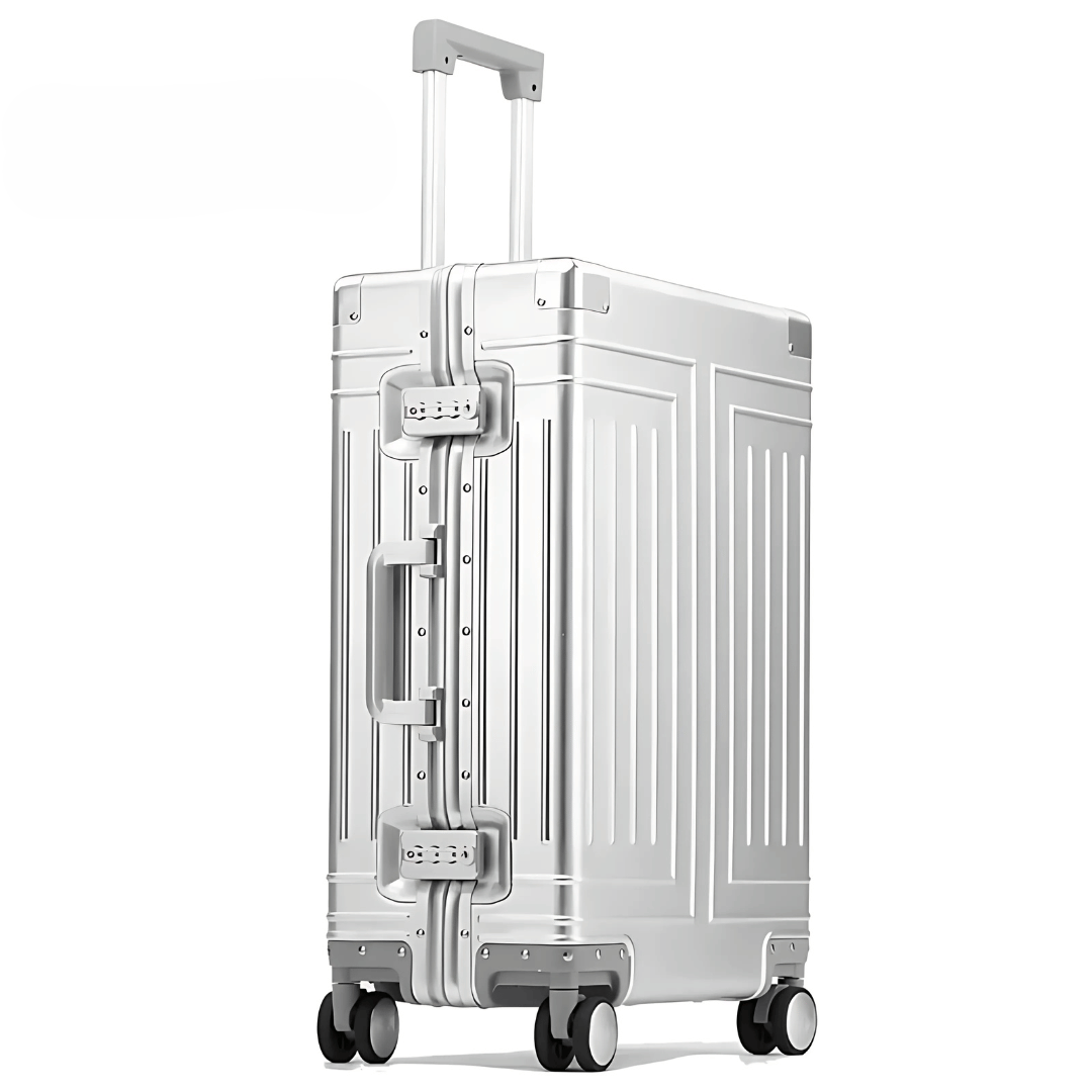 Premium Aluminum Suitcase – Luxury Travel Luggage with TSA Locks