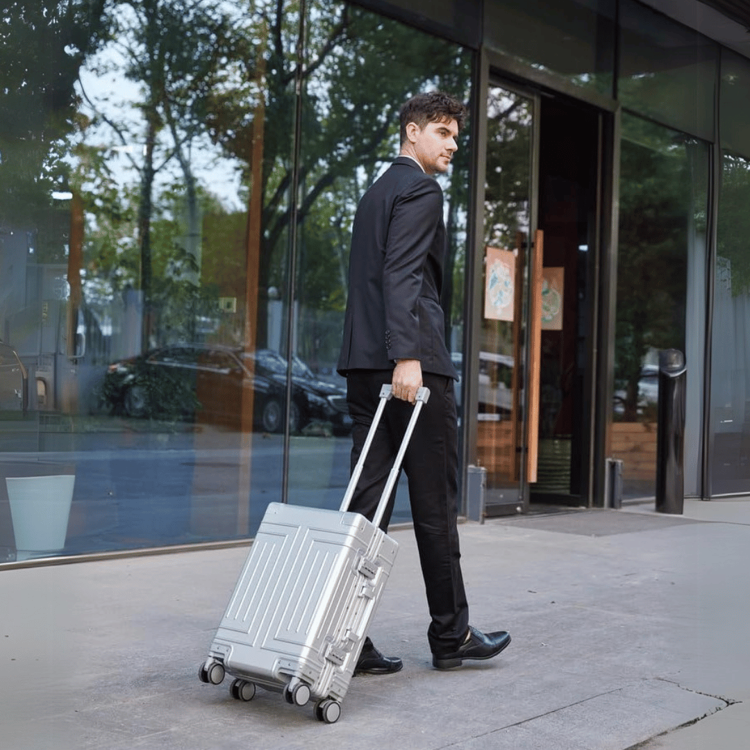 Premium Aluminum Suitcase – Luxury Travel Luggage with TSA Locks