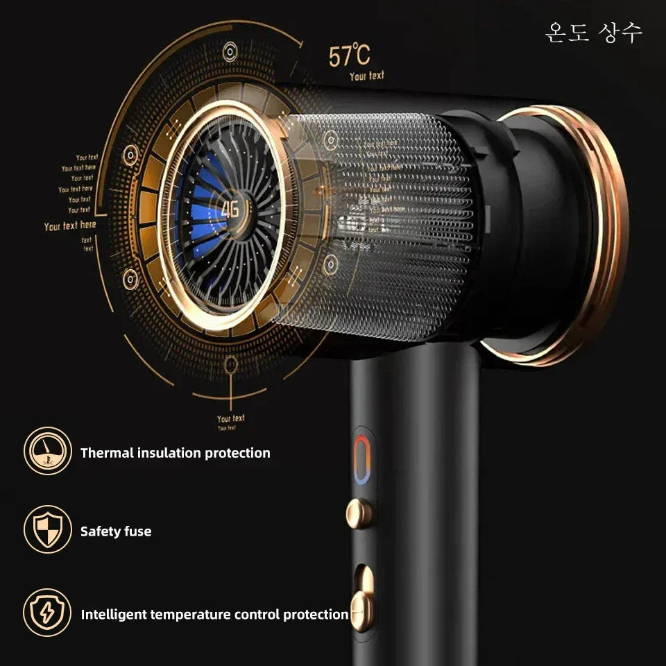 Professional 2400W Hair Dryer with Ionic Technology
