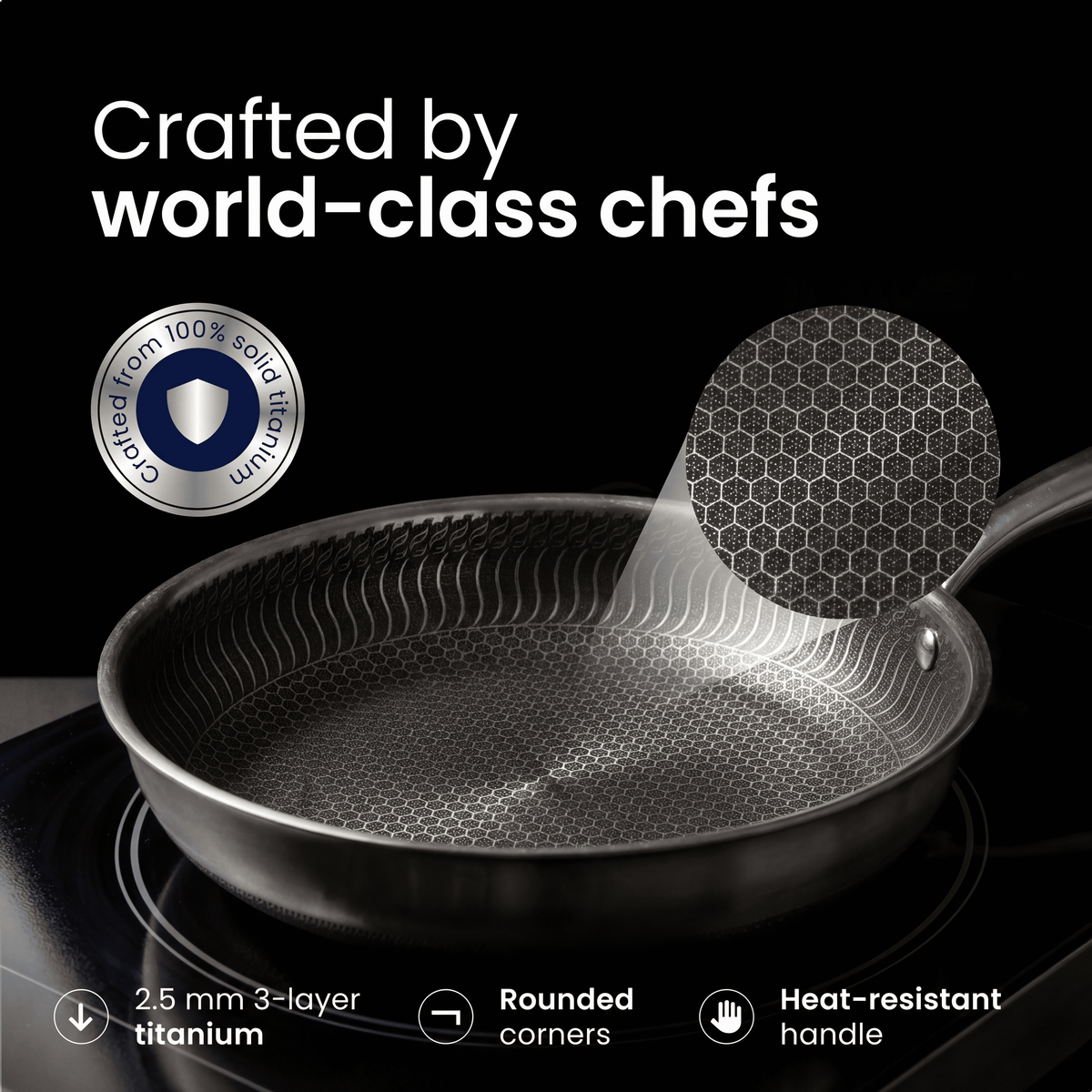 Pure Titanium Non-Stick Frying Pan