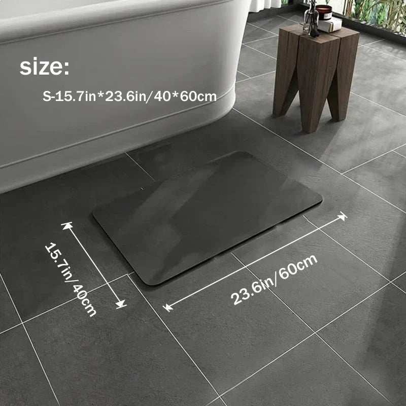 Quick-Drying Non-Slip Diatomite Bath Mat