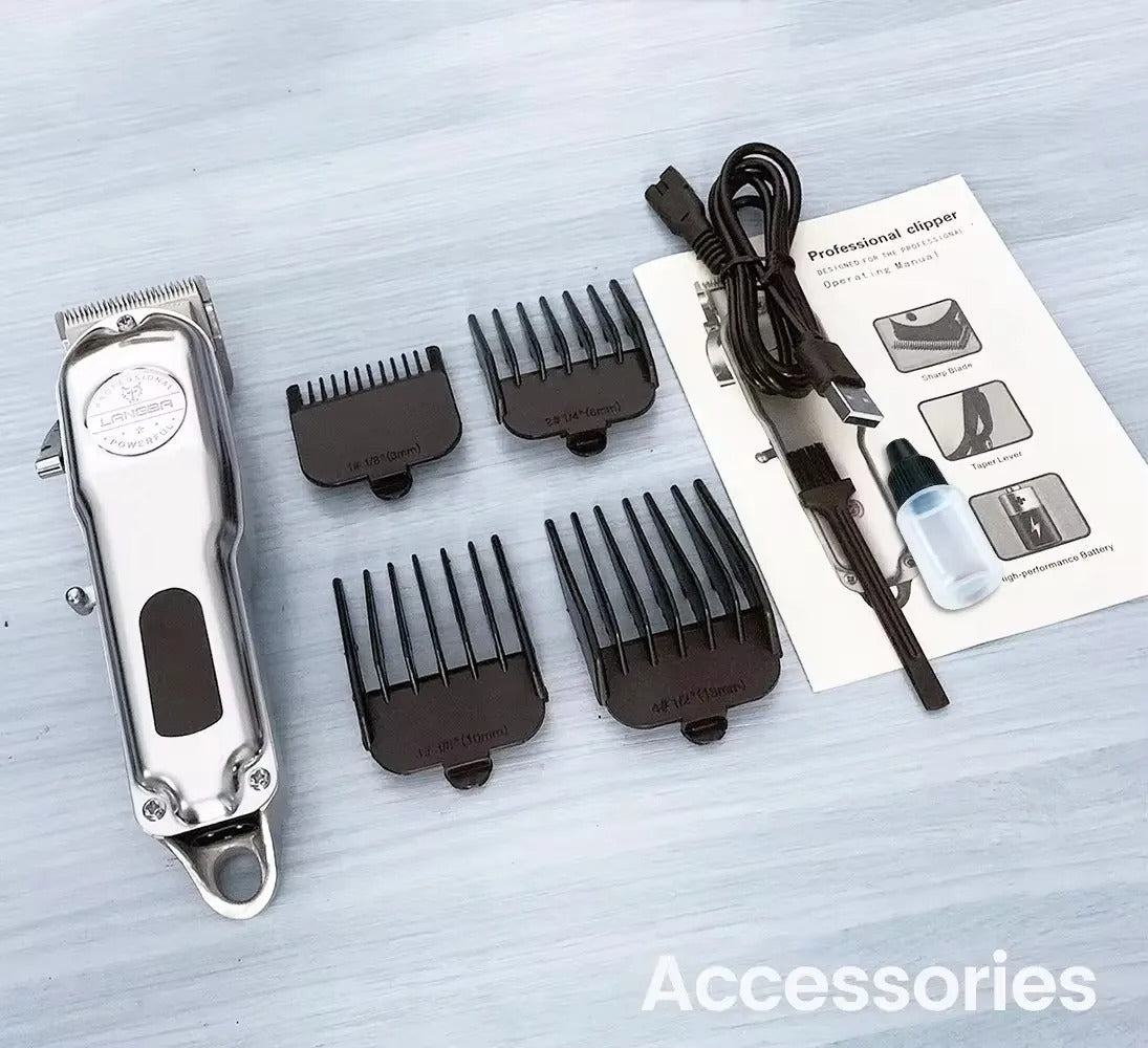 Rechargeable Metal Dog Hair Clipper - Precision Pet Trimmer