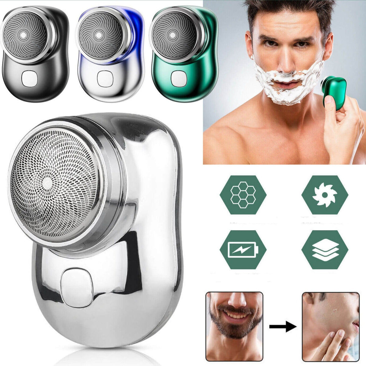 Rechargeable Mini Electric Shaver