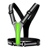 Reflective Running Vest Gear - Rechargeable & High-Visibility for Cycling and Walking