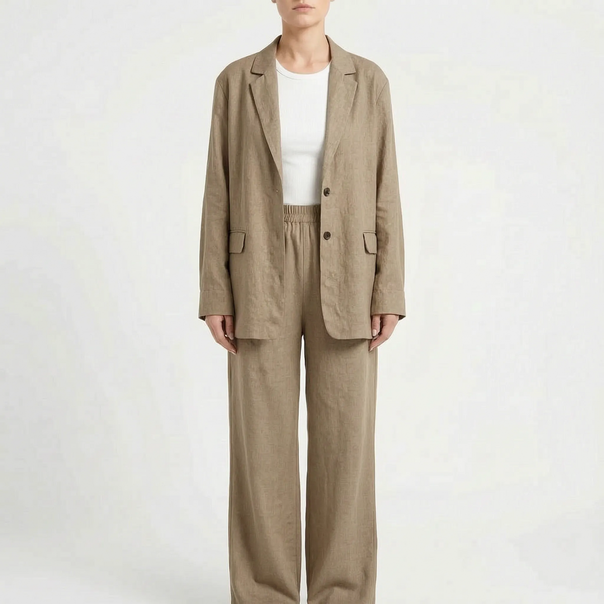 Relaxed Fit Two-Piece Pant Set