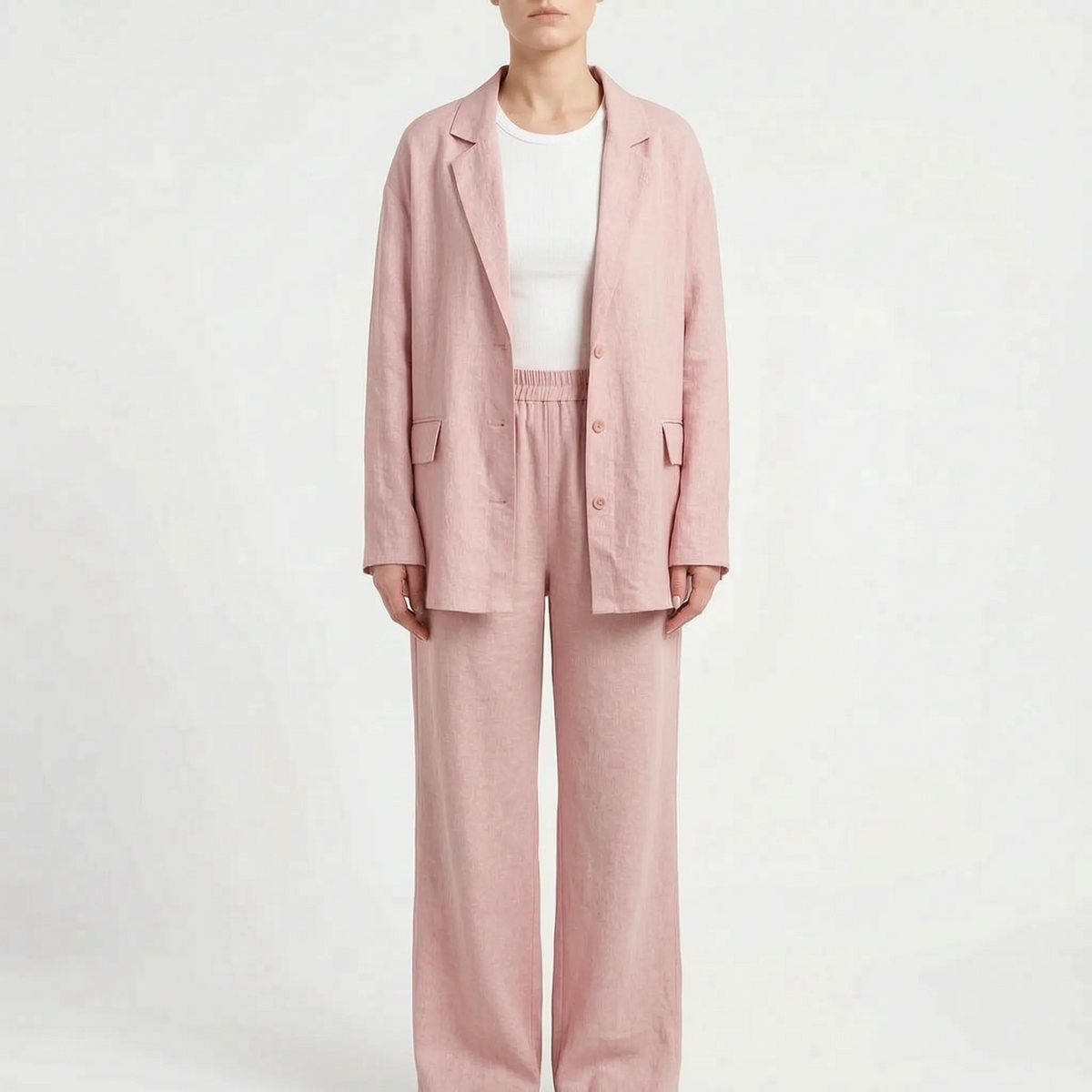 Relaxed Fit Two-Piece Pant Set