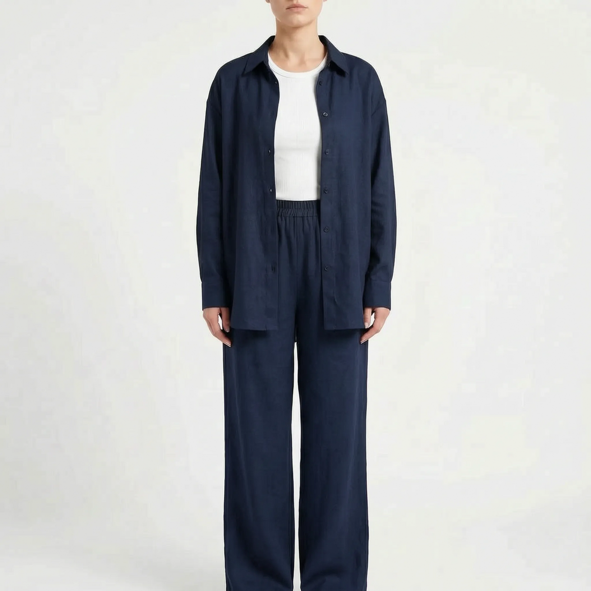 Relaxed Fit Two-Piece Pant Set
