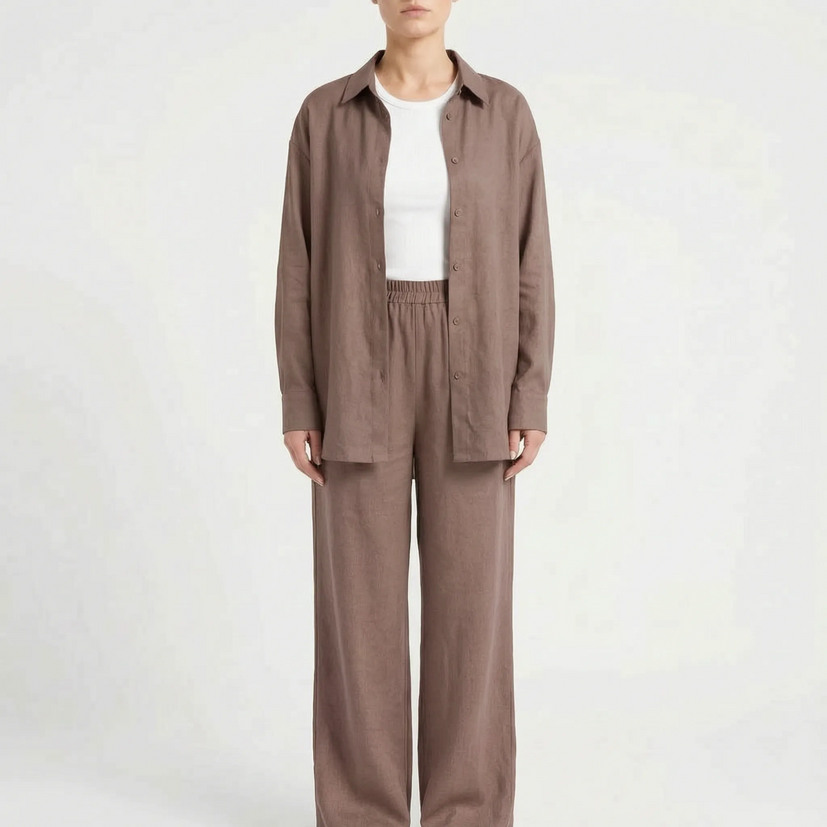 Relaxed Fit Two-Piece Pant Set