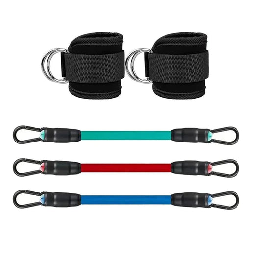 Resistance Bands for Legs and Hips with Adjustable Ankle Straps