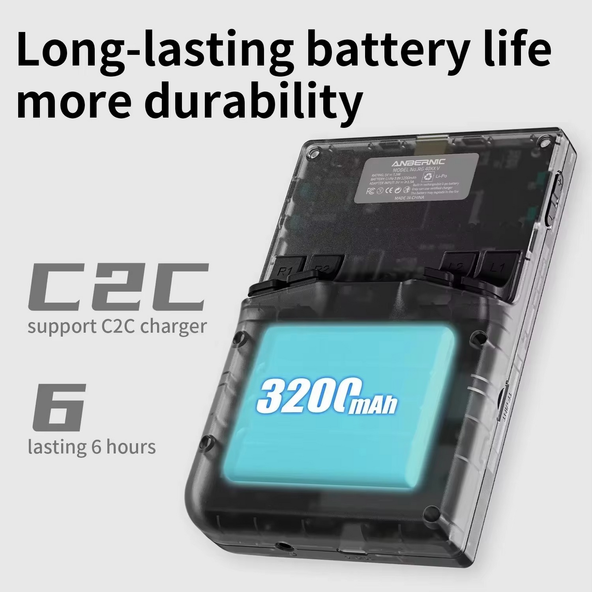 Retro Handheld Gaming Console with 4-Inch IPS Screen and Wi-Fi