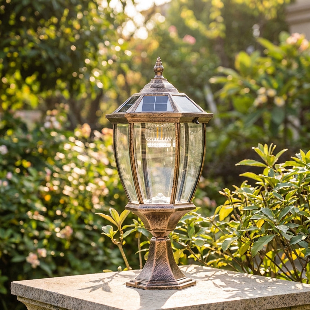 Retro Hexagonal Outdoor Lantern