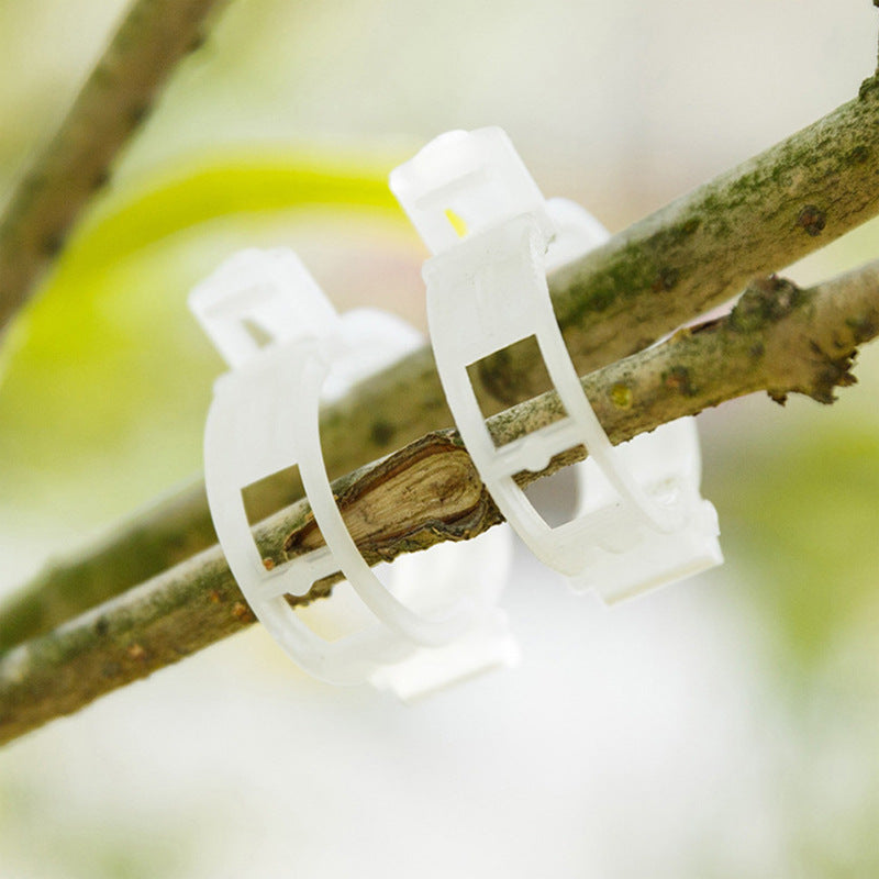 Reusable Plastic Plant Support Clips with 1-Inch Inner Diameter