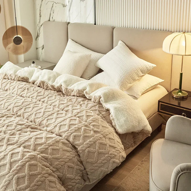 Reversible Cashmere-Look Duvet Cover