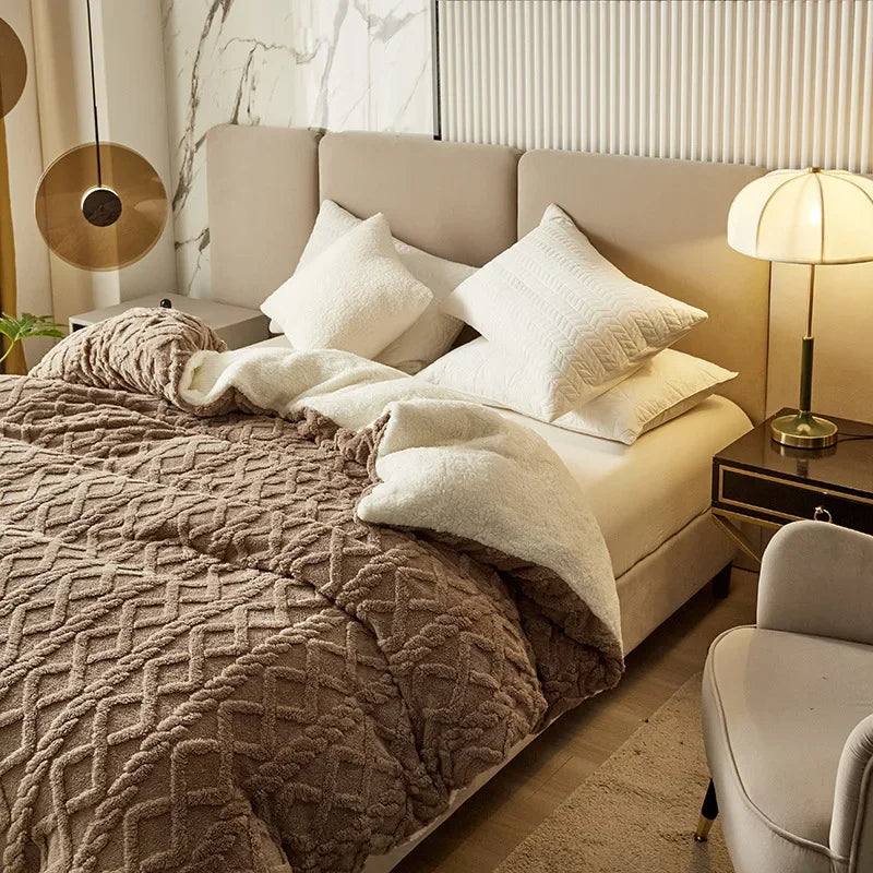 Reversible Cashmere-Look Duvet Cover