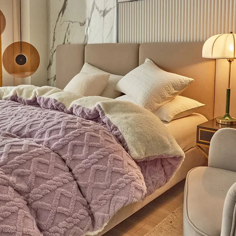 Reversible Cashmere-Look Duvet Cover