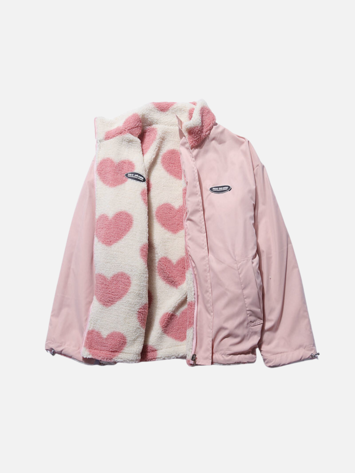 Reversible Heart-Print Jacket