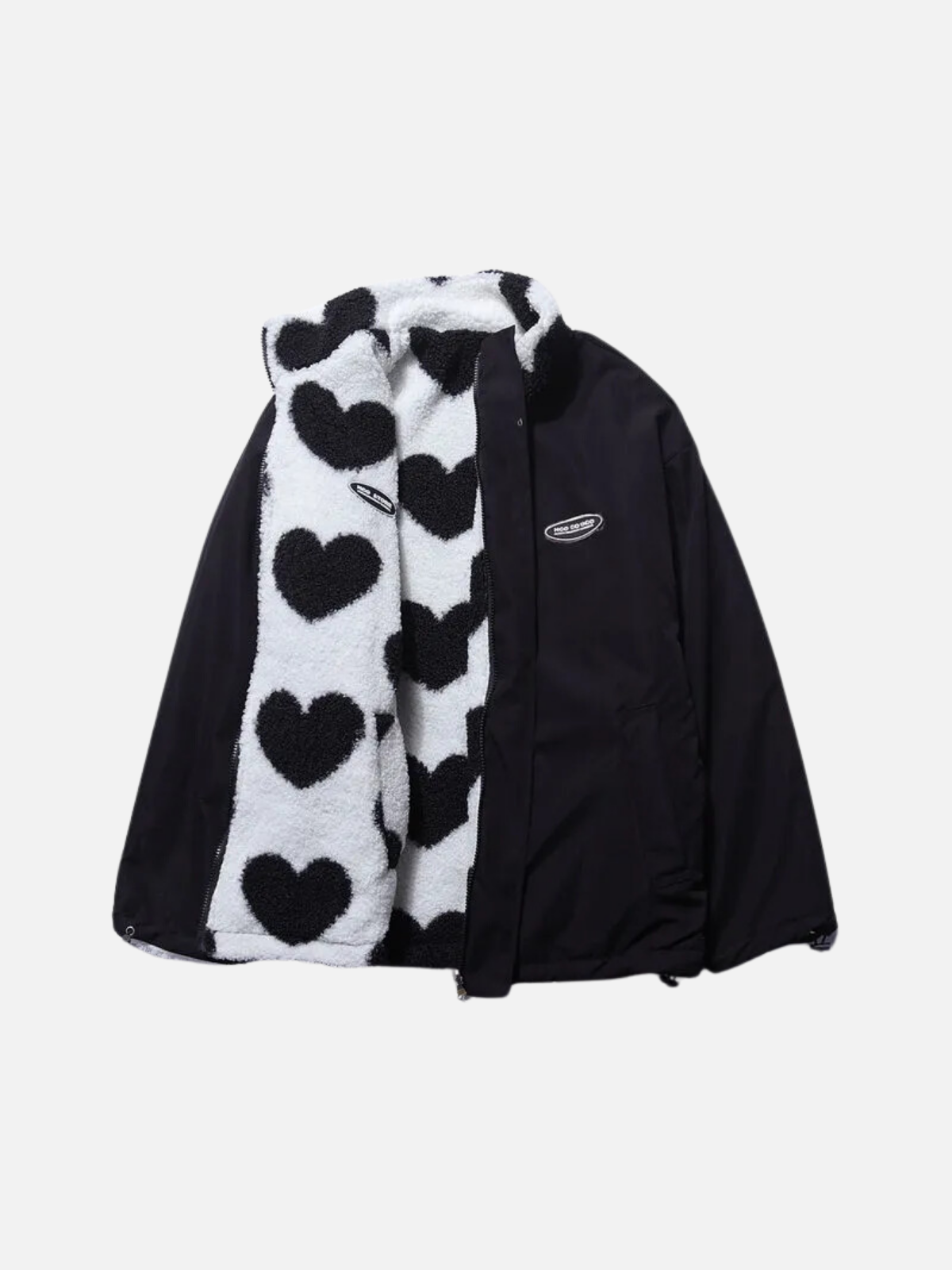 Reversible Heart-Print Jacket