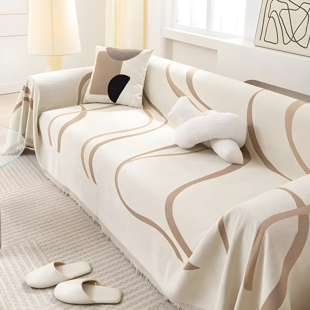 Reversible Sofa Throw Cover