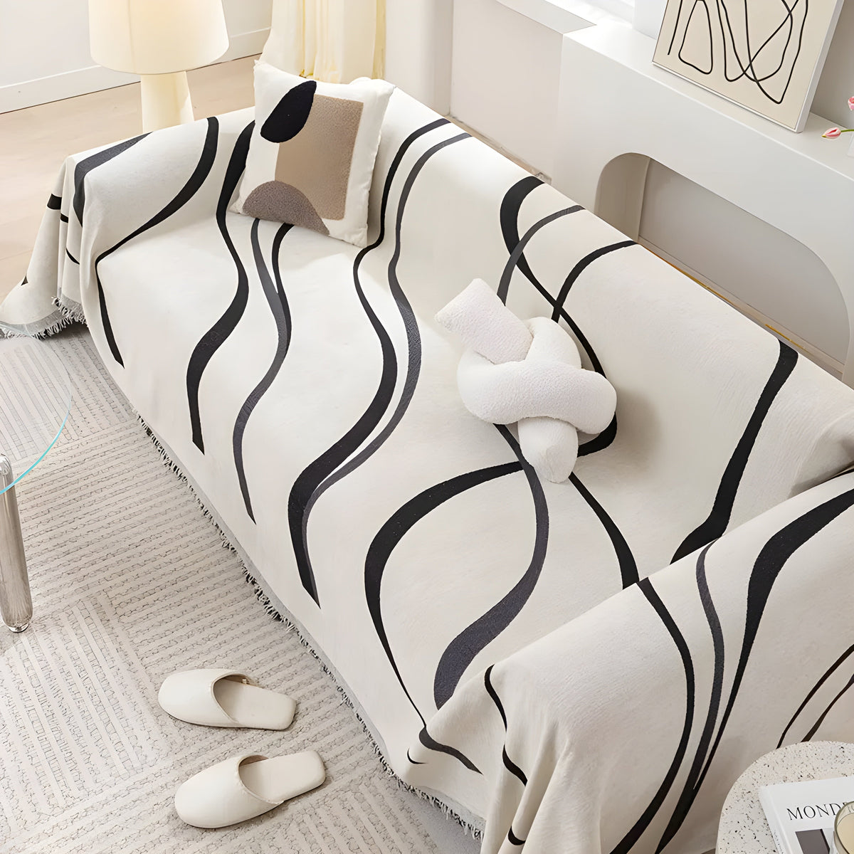Reversible Sofa Throw Cover