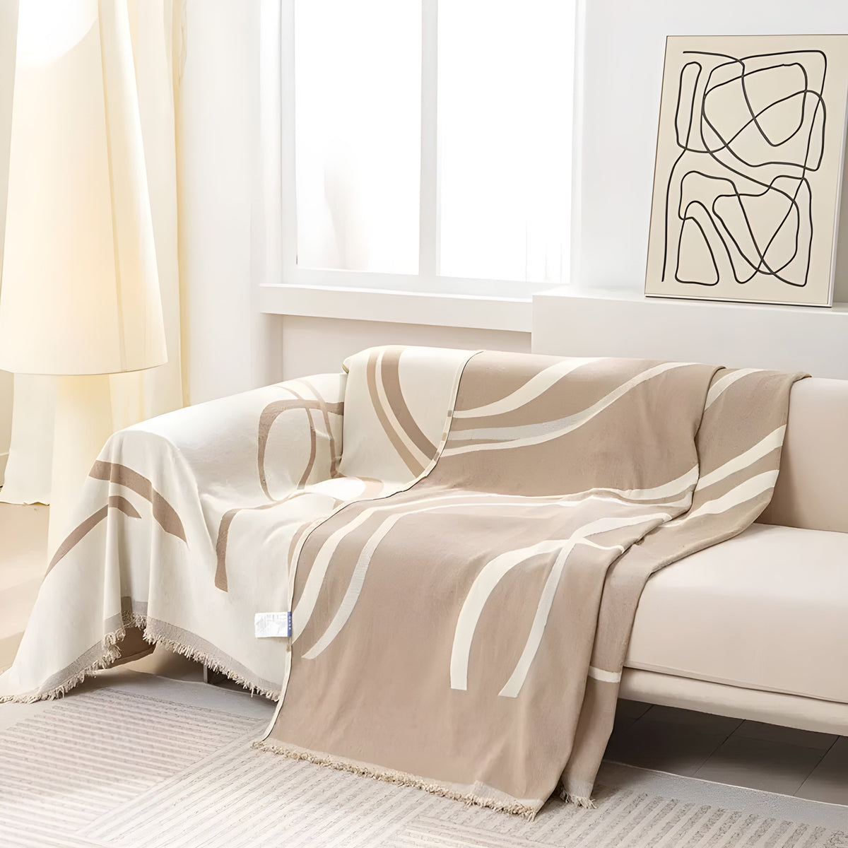 Reversible Sofa Throw Cover
