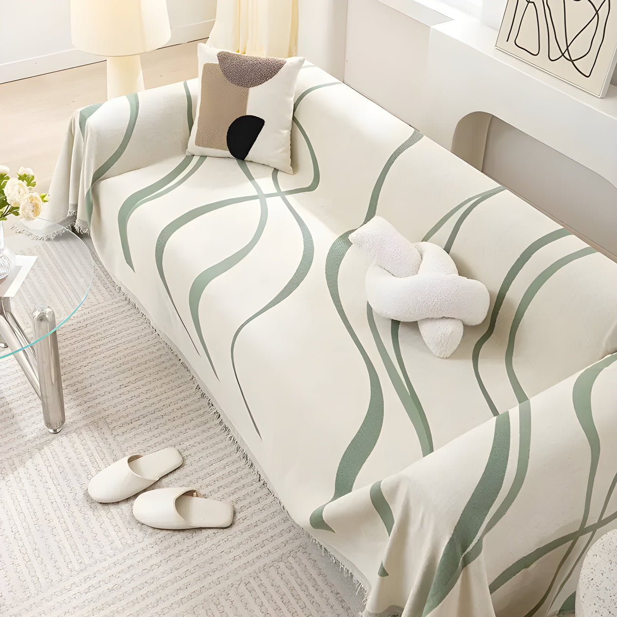 Reversible Sofa Throw Cover