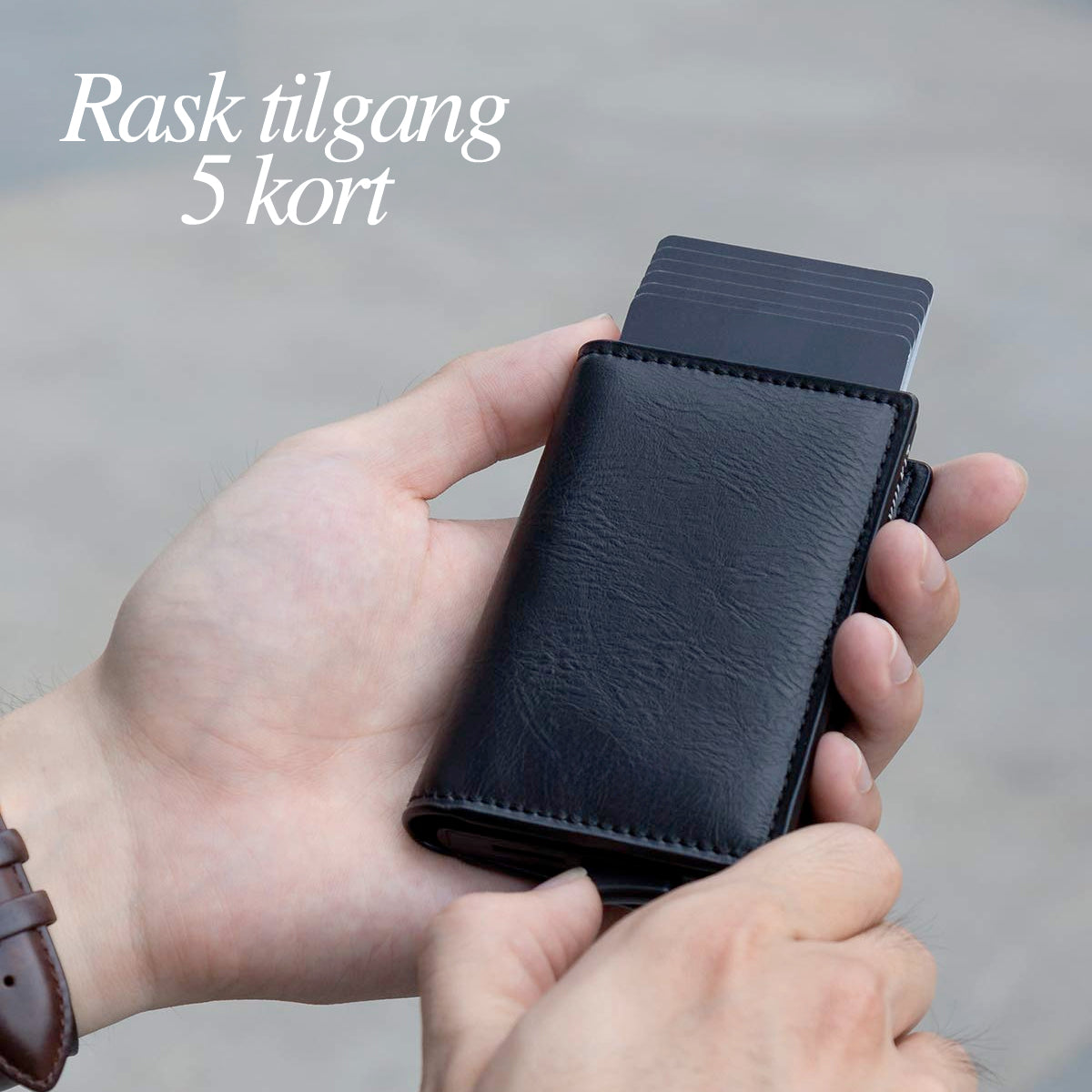 RFID Wallet with Double Pop-Up Card Cases