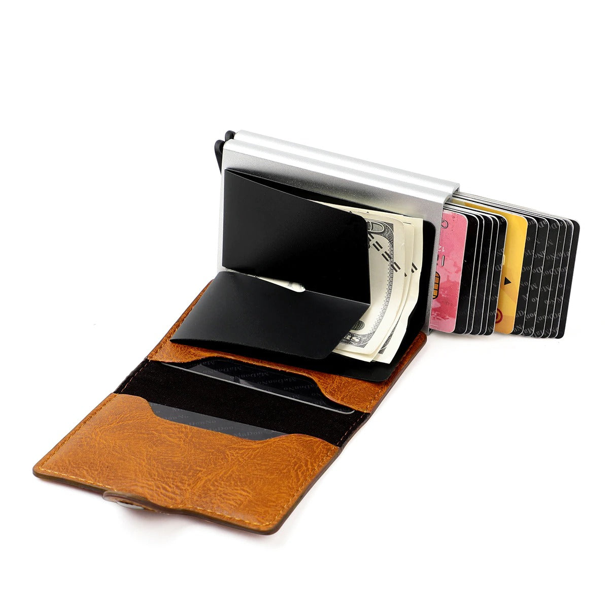 RFID Wallet with Double Pop-Up Card Cases