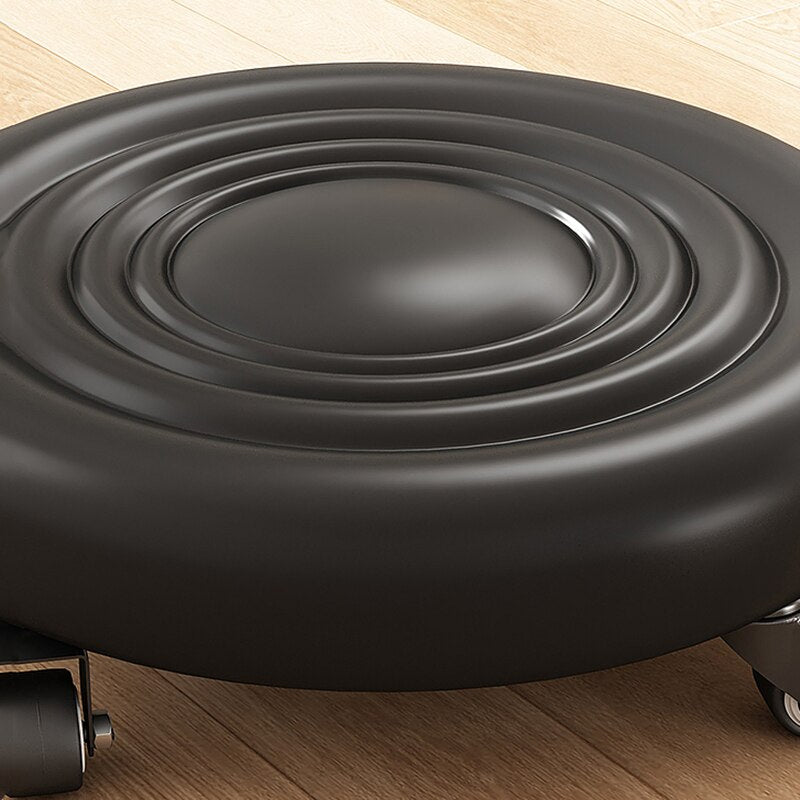 Rolling Stool with Wheels and 360-Degree Rotation