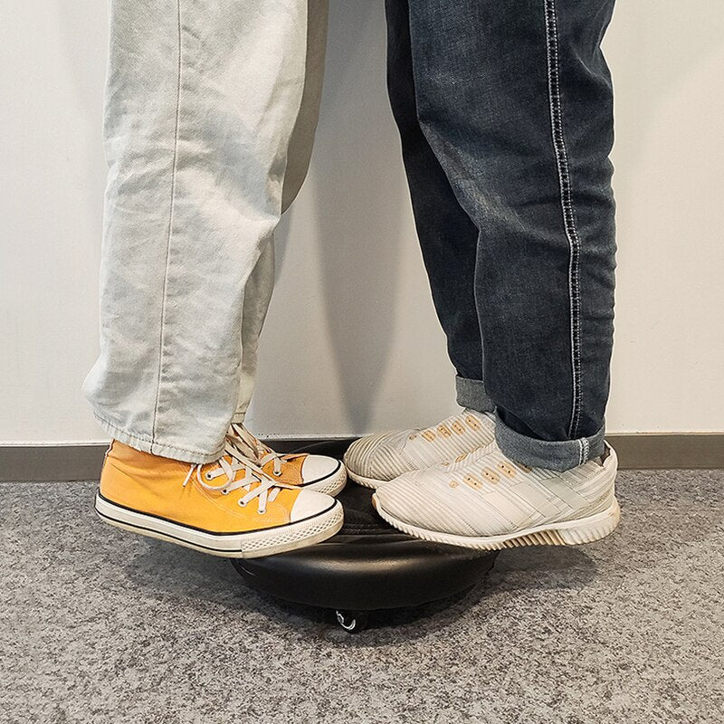 Rolling Stool with Wheels and 360-Degree Rotation