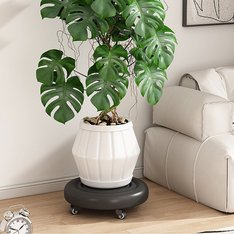 Rolling Stool with Wheels and 360-Degree Rotation
