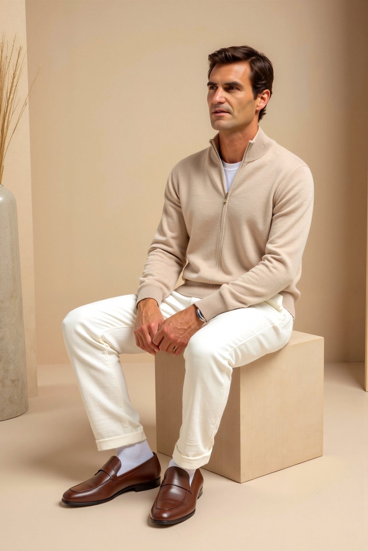 Ronni | Men's Full-Zip Cardigan Sweater